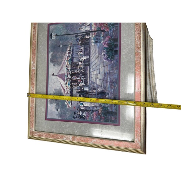 Victorian Framed Art Carousel Paris by Bettie Hebert Felder Print Wall Decor - Picture 5 of 6